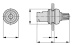 Potentiometer Eaton M22-R1K 1000 Ohm 0,5 W