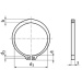 Sicherungsring für Welle DIN 471 A 17 mm; Edelstahl