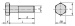 Sechskantschraube DIN 931 M 12 x 60 mm; SW 19; verzinkt 5.6