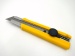 Cuttermesser TAJIMA LC650YB - 25 mm; mit Feststellrad, gelb