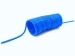 Polyamid-Spiralschlauch 6 x 4 mm, 2,5 m Arbeitslänge; blau