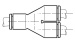 Y-Steckverbinder 6 mm - 6 mm; Messing