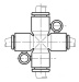 Kreuz-Steckanschluss 10 mm